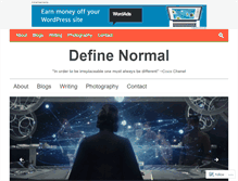 Tablet Screenshot of definenormal.org